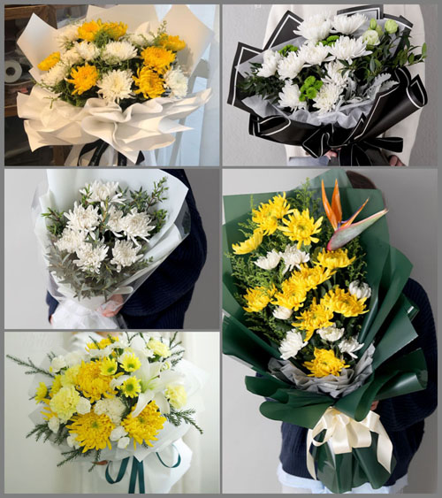 河南南阳社旗县桥头镇范朱刘村白事花束代送